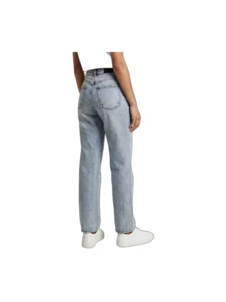 Jeansy straight leg Armani Exchange niebieskie