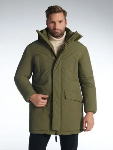 Sinsay Bunda s kapucí olivová