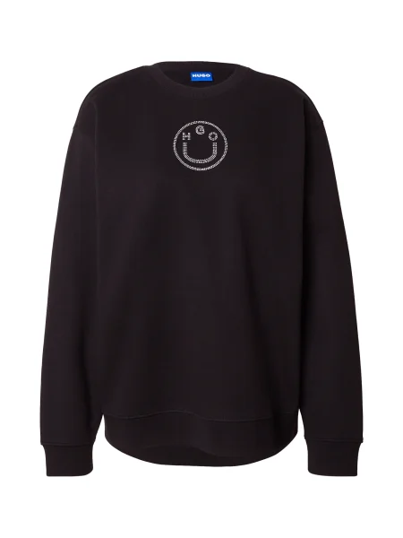 HUGO Majica Classic / transparentna črna