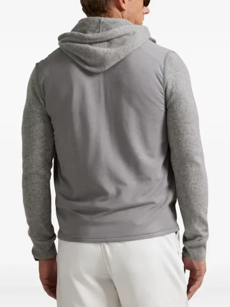 Vestă Rlx Ralph Lauren cu glugă gri