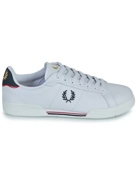 Boty Fred Perry LEATHER bílé