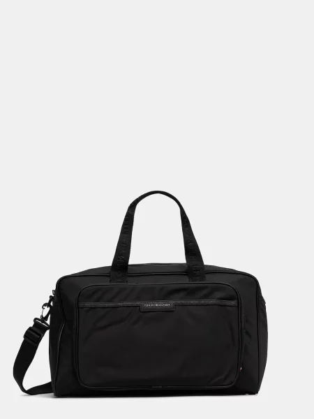 TOMMY HILFIGER Geantă de weekend negru