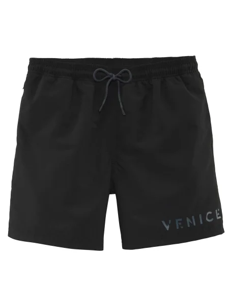 VENICE BEACH Plavecké šortky tmavě šedá černá