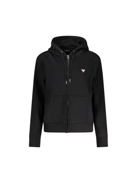Bluza z kapturem Guess z kapturem czarna