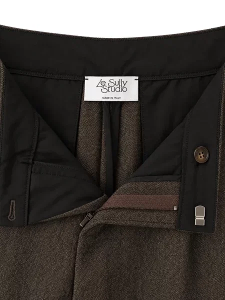 Pantaloni Le Sully Studio maro