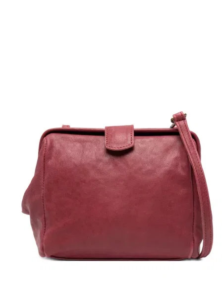 Body Sommet skórzany fioletowy