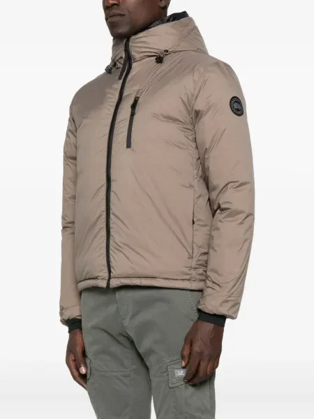 Geacă Canada Goose cu glugă maro
