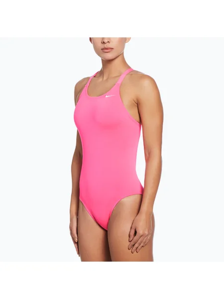 Costum de baie dintr-o piesă pentru femei Nike Hydrastrong Solid Fastback hyper pink roz