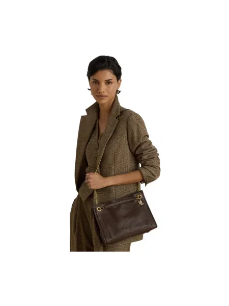 Torebka LAUREN RALPH LAUREN brązowa