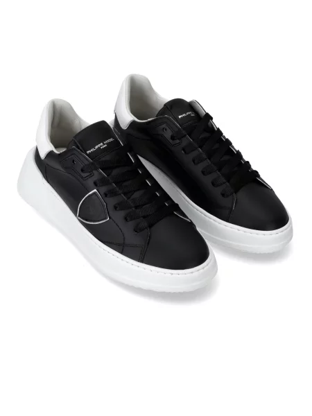 Buty do tenisa Philippe Model skórzane do tenisa czarne
