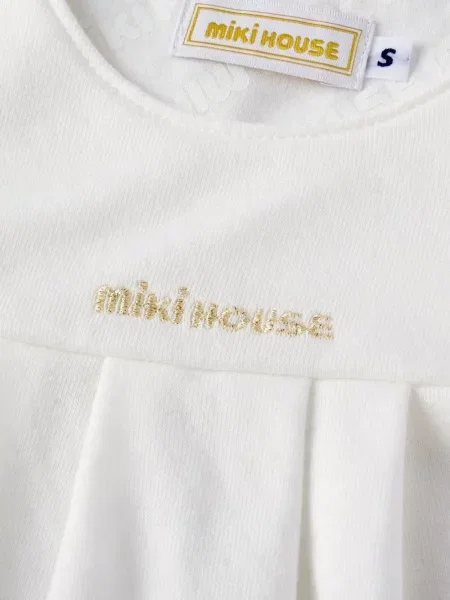 Dětské šaty Miki House Gold Label bílé