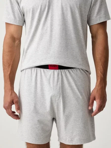 HUGO dvojdielne pyžamo pánske GALAXY SHORT SET sivá