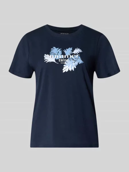 Męski t-shirt o kroju regular fit z czystej bawełny Tom Tailor