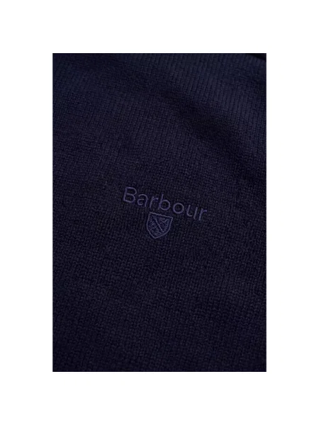 Sweter Barbour wełniany niebieski