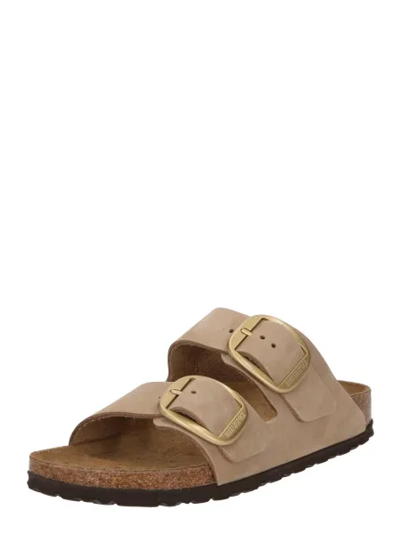 Usnjene superge Birkenstock z zaponko bež