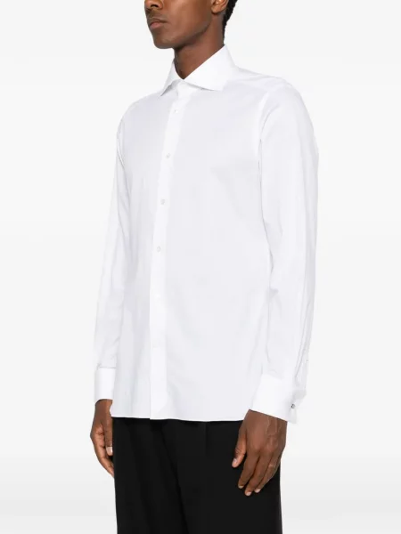 Gulerat lung cămașă Zegna alb