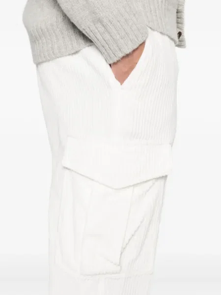 Pantaloni cargo Eleventy alb