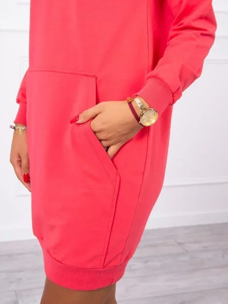 Rochie Kesi cu glugă de costum fucsie