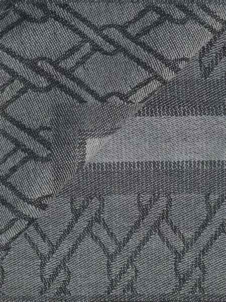 Fular V°73 cu imprimeu geometric gri