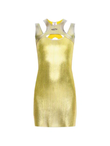 Rochie mini Casablanca cu imagine galben