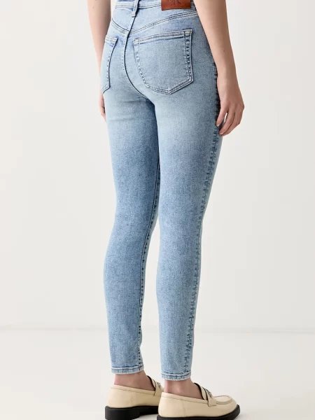 Calvin Klein Jeans jeansy skinny niebieskie