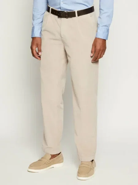 Joop! De catifea reiată pantaloni Lexter maro