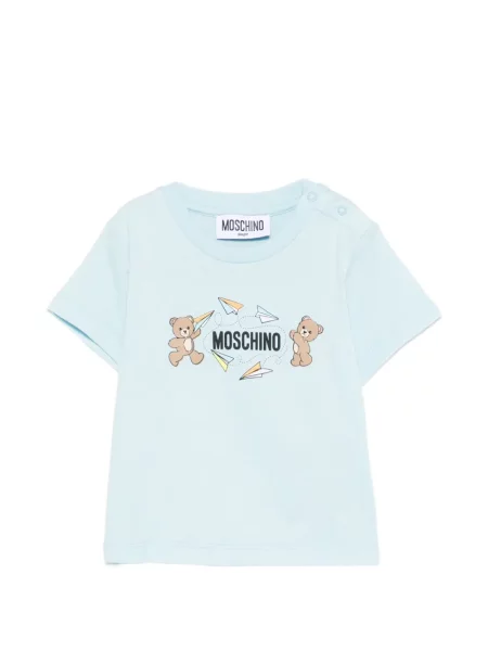 Koszulka dziecięca Moschino niebieska