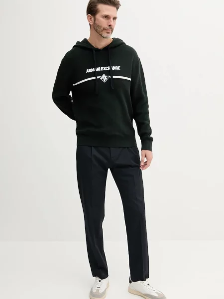 Armani Exchange pulover zelena