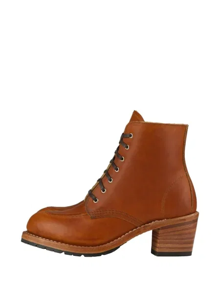 Šněrovací krajkové kotníkové boty Red Wing Shoes červené
