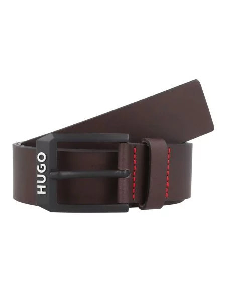 HUGO De piele curea maro