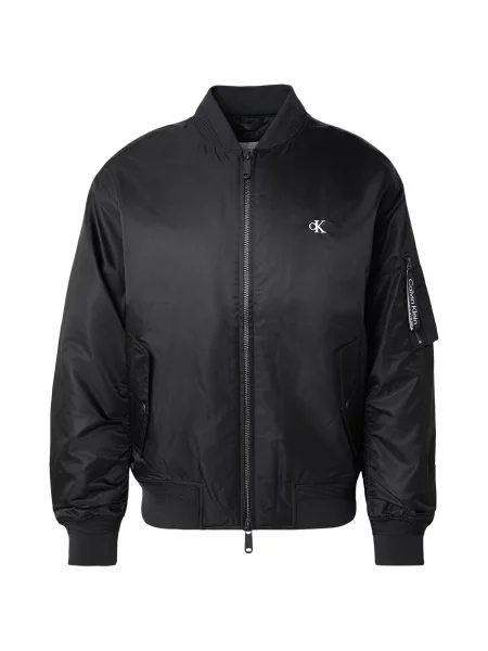 Calvin Klein Jeans Geacă de primăvară-toamnă negru