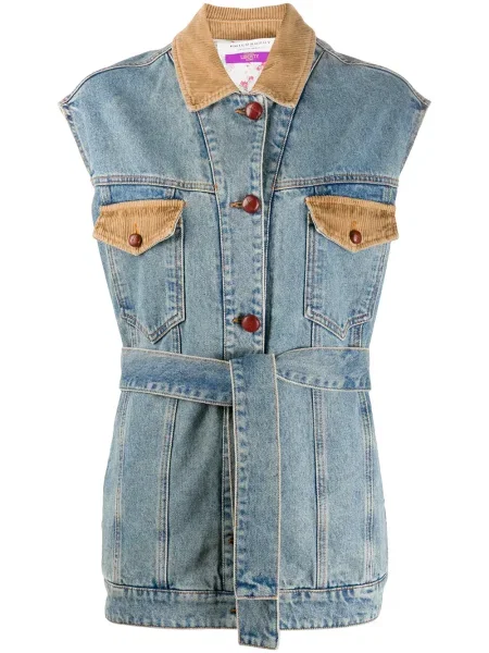 Geacă Philosophy Di Lorenzo Serafini de catifea cord albastru