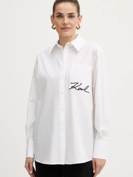 Karl Lagerfeld Bluză negru alb