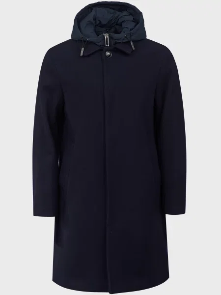 Пальто Emporio Armani синє
