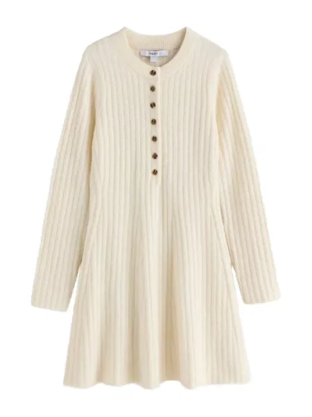 Next Rochie tricotat ecru