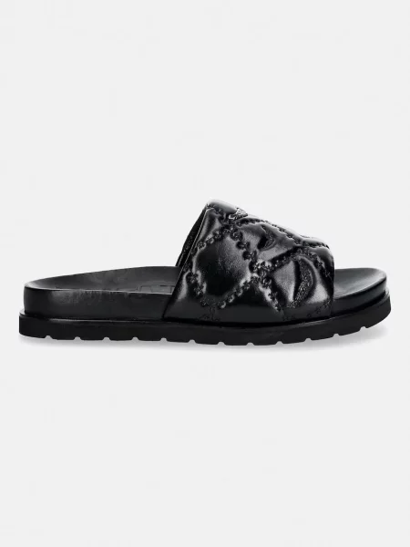 ZADIG&VOLTAIRE klapki skórzane Teddy czarne