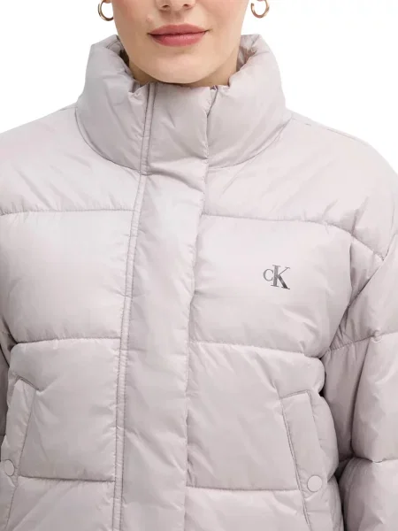 Calvin Klein Jeans kurtka szary zimowa niebieska