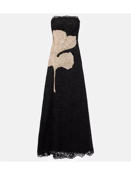 Rochie Costarellos din dantelă negru