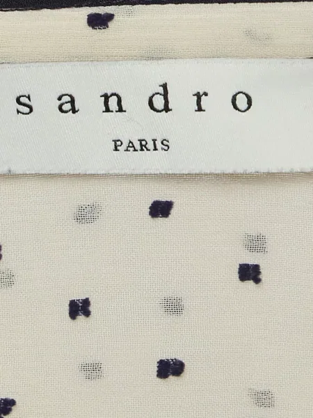 Cămașă Sandro cu buline plisată
