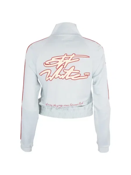 Hanorac Off-white cu imagine alb