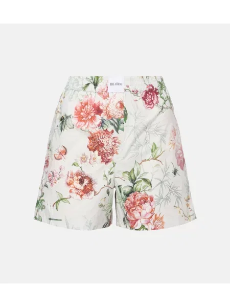 Pantaloni scurți The Attico cu model floral din poplin
