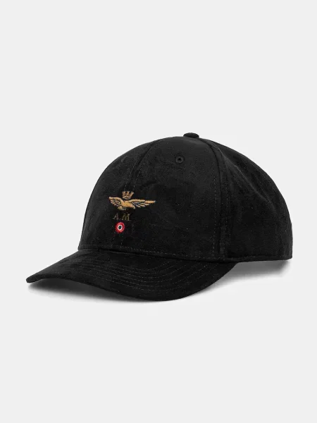 Шапка с козирка Aeronautica Militare черно