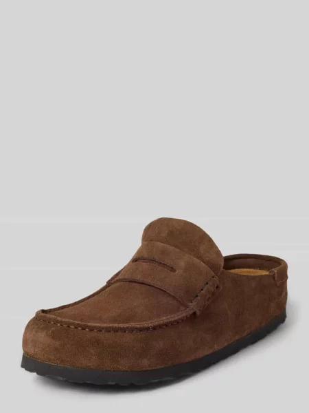 Klapki Birkenstock brązowe