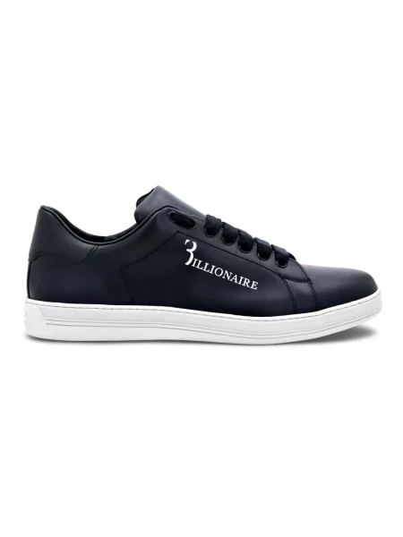 Sneakersy Billionaire skórzane niebieskie