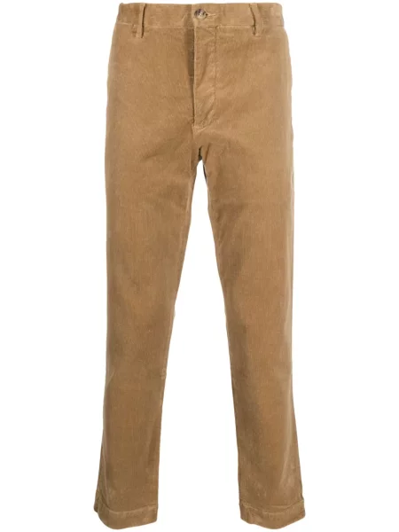 Samt plisirane cargo hlače Polo Ralph Lauren karirane crna