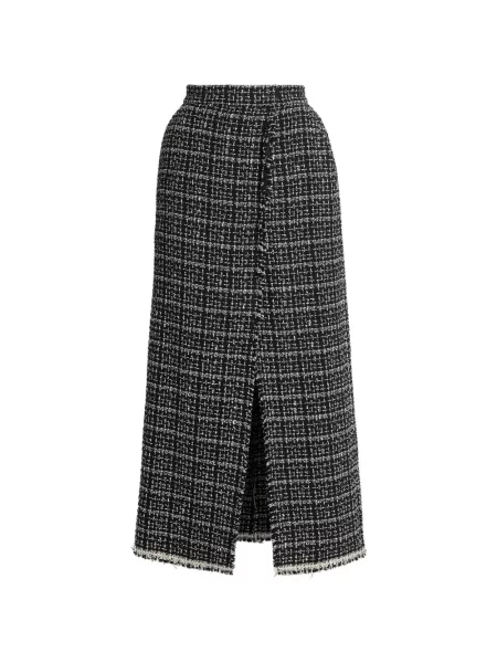 Fustă Erdem din tweed negru