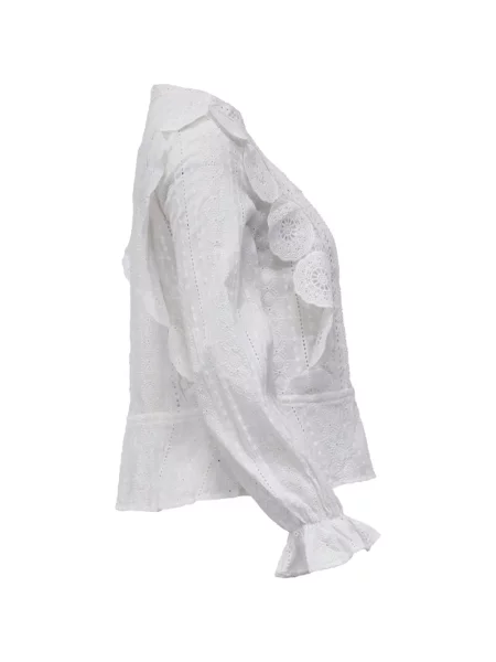 Bluză Maje din dantelă alb