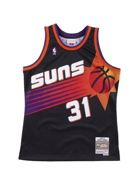 Cămașă Mitchell & Ness din jerseu negru