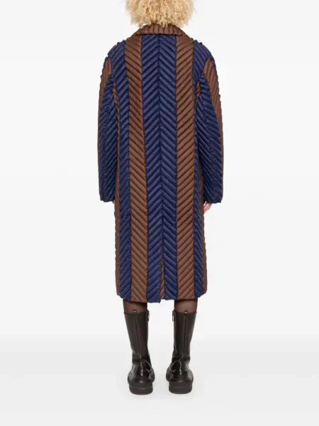 Palton Raxxy cu model herringbone albastru