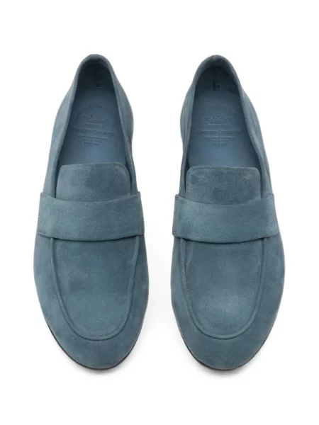 Pantofi loafer Officine Creative din piele de căprioară albastru